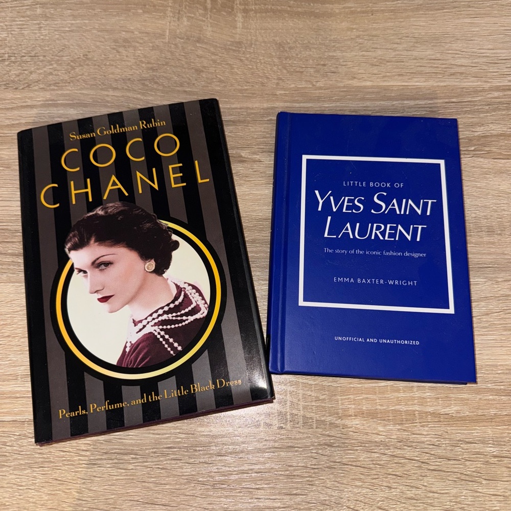 Coco Chanel and Yves Saint Laurent Books
